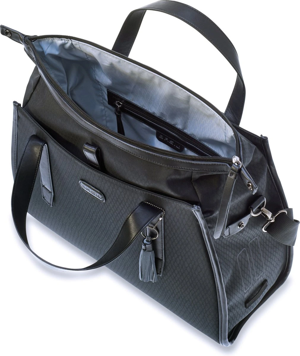 Basil Noir Stuurtas - Enkele Fietstas - Zwart - 17 Liter 7 Basil Noir Stuurtas - Enkele Fietstas - Zwart - 17 Liter - Afbeelding 5