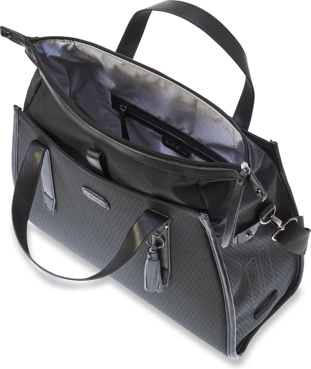 Basil Noir Stuurtas - Enkele Fietstas - Zwart - 17 Liter 9 Basil Noir Stuurtas - Enkele Fietstas - Zwart - 17 Liter - Afbeelding 7