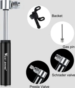 Merkloos Mini Fietspomp - Dunlop Presta Frans Hollands Auto Ventipel - Hoge Druk Handpomp -BOl Winkel 1017x1200