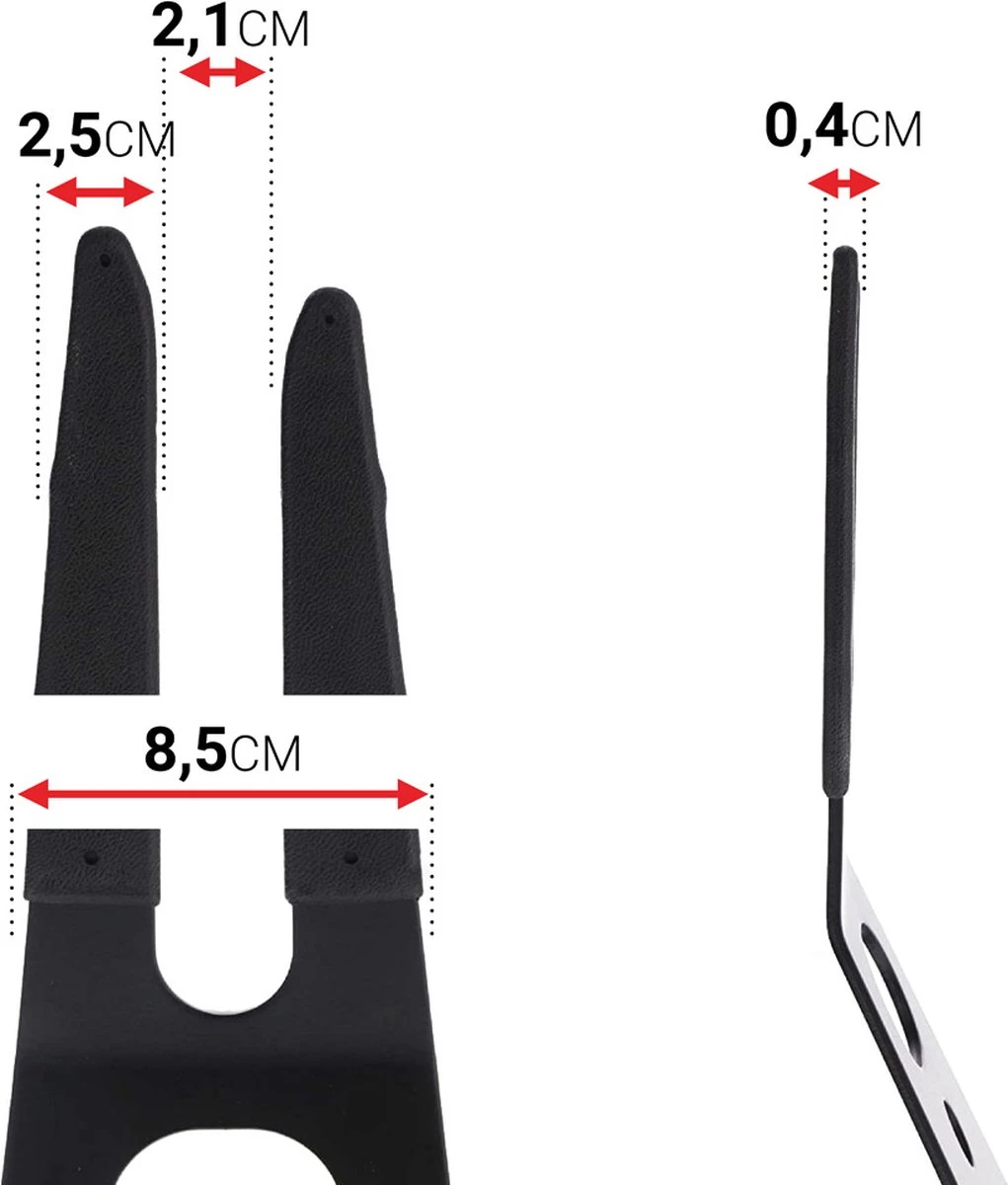 TRIVIO - Fietsstandaard - Zwart - Staal 4 TRIVIO - Fietsstandaard - Zwart - Staal - Afbeelding 2