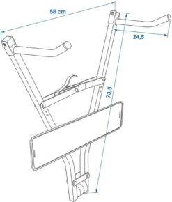 PROPLUS Pro Plus Fietsdrager - Trekhaak - Klick Fast II Met Kentekenplaathouder - Maximale Belasting 30 Kilo -BOl Winkel 1021x1200 6