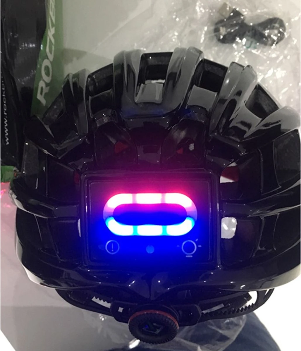 MTB Helm Met Verlichting | E-bike | Racefiets | Pro Fietshelm Met Verlichting | Licht Van Gewicht | Ingebouwde Led Lamp Als Voorlicht + Zijlicht En Achterlicht > Sport Lights, Kleur Helm Zwart 10 MTB Helm Met Verlichting | E-bike | Racefiets | Pro Fietshelm Met Verlichting | Licht Van Gewicht | Ingebouwde Led Lamp Als Voorlicht + Zijlicht En Achterlicht > Sport Lights, Kleur Helm Zwart - Afbeelding 8