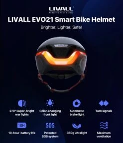 Livall EVO21 Black Medium - (Smart) Fietshelm - SOS Functie - LED Richtingaanwijzers - Smart Verlichting 24 Livall EVO21 Black Medium - (Smart) Fietshelm - SOS Functie - LED Richtingaanwijzers - Smart Verlichting -BOl Winkel 1030x1200 1