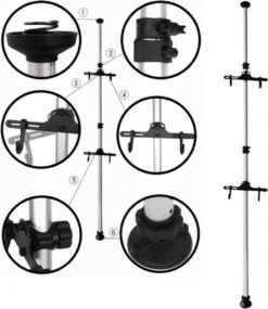 Merkloos Decopatent® PRO Plafond Fiets Ophangsysteem Voor 2 Fietsen - Staand Fietsenrek 2 Fietsen - Fietsenhouder Met Telescoop Opbergstang 15 Merkloos Decopatent® PRO Plafond Fiets Ophangsysteem Voor 2 Fietsen - Staand Fietsenrek 2 Fietsen - Fietsenhouder Met Telescoop Opbergstang -BOl Winkel 1039x1200