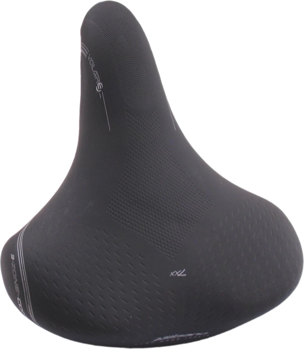 Zadel Selle Bassano Volare BigCity XXL Elastomeer - Zwart 6 Zadel Selle Bassano Volare BigCity XXL Elastomeer - Zwart - Afbeelding 4
