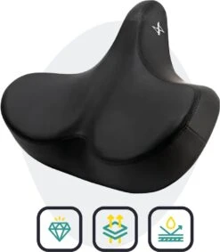 Voltano City XXXL Fietszadel – Unisex Extra Breed Fietszadel – Tegen Zadelpijn – 100% Waterdicht – Incl. Gratis Zadelstrop - Zwart 16 Voltano City XXXL Fietszadel – Unisex Extra Breed Fietszadel – Tegen Zadelpijn – 100% Waterdicht – Incl. Gratis Zadelstrop - Zwart -BOl Winkel 1048x1200 1