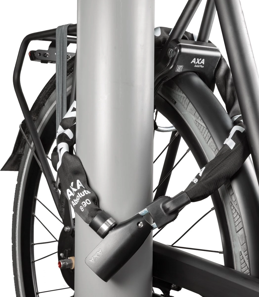 AXA Absolute 8 Kettingslot - Slot Voor Fietsen - 90 Cm - 8 Mm - Zwart 7 AXA Absolute 8 Kettingslot - Slot Voor Fietsen - 90 Cm - 8 Mm - Zwart - Afbeelding 5