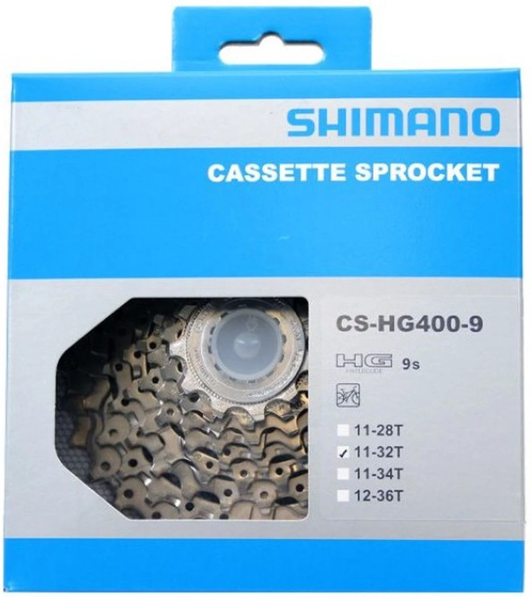 Cassette Shimano HG400 9 Speed 11-32T 4 Cassette Shimano HG400 9 Speed 11-32T - Afbeelding 2