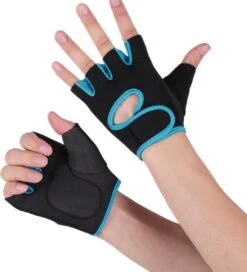 Fitnesshandschoenen - Sporthandschoenen - Zwart/Blauw - Maat M 11 Fitnesshandschoenen - Sporthandschoenen - Zwart/Blauw - Maat M -BOl Winkel 1090x1200