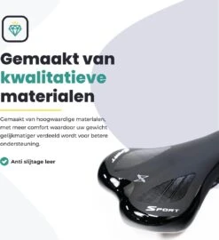 Voltano Race / MTB Fietszadel - Zwart - Unisex - Mountainbike Zadel - Stevig En Licht -BOl Winkel 1099x1200