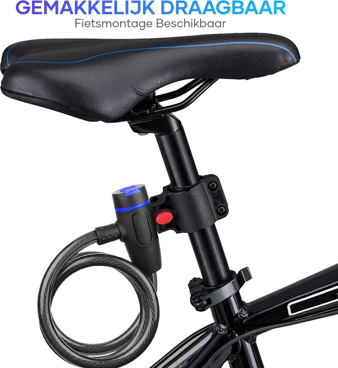 ICruise® - Fietsslot - Kabelslot - Cijferslot - Slot - Voor Fietsen En Elektrische Steps 6 ICruise® - Fietsslot - Kabelslot - Cijferslot - Slot - Voor Fietsen En Elektrische Steps - Afbeelding 4