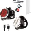 BOTC Fietsverlichting USB Oplaadbaar - Oplaadbare USB Led Fietslamp - Voorlicht & Achterlicht - Waterdicht -BOl Winkel 1120x1200