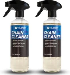 Velorest Chain Cleaner - 2 X 500ml - Fietsketting Reiniger Set - Ketting Reiniger Fiets - Chain Cleaner - Kettingreiniger Vloeistof - Ketting Ontvetter - Langdurige Bescherming
