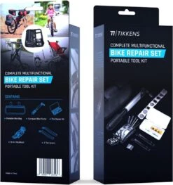 TIKKENS® Fietsbanden Reparatieset - Lekke Fietsband Reparatie Set - Racefiets / Mountainbike / Alle Andere Fietstypes / Complete Set In Etui - Onderhoud -BOl Winkel 1127x1200