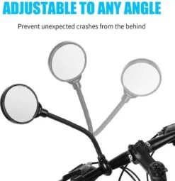 Merkloos 1 Stuk Fiets Achteruitkijkspiegel Groothoek Bolle Spiegel Mountainbike Veiligheid Spiegel Handvat Zachte Pijp 8cm -BOl Winkel 1164x1200 4