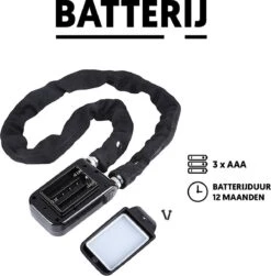 PIXMY® - 2-in-1 Fietsslot 80cm Met Alarm - Fietsslot Ketting Cijferslot Kettingslot - Fietsalarm 110db - Scooteralarm Scooterslot -BOl Winkel 1181x1200 3