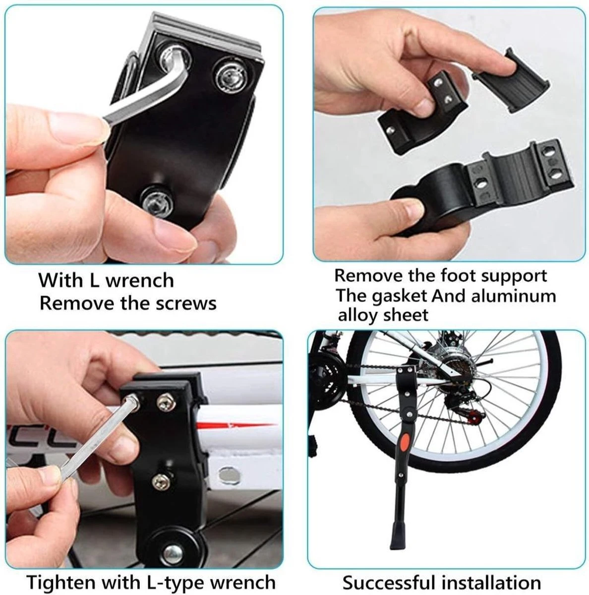 Merkloos Fietsstandaard Enkel 26 Cm Zijstandaard Aluminium Roestvrij Fiets Mountainbikes Makkelijk Te Installeren - Mountainbike Standaard Universeel - MTB Kickstand 7 Merkloos Fietsstandaard Enkel 26 Cm Zijstandaard Aluminium Roestvrij Fiets Mountainbikes Makkelijk Te Installeren - Mountainbike Standaard Universeel - MTB Kickstand - Afbeelding 5