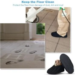 Sterke Overschoenen | Maat 40-45 | Grijs | Wasbaar | Katoen | Antislip | Schoenovertrekken -BOl Winkel 1190x1200