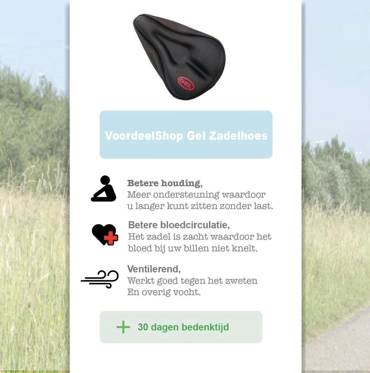 VoordeelShop Fiets Zadelhoes Met Extra Zachte Gel En Gleuf Universeel - Gel Zadelhoes Voor Racefiets/mountainbike En Normale Fietsen - Comfortabel Fietsen - Fiets Accessoires 6 VoordeelShop Fiets Zadelhoes Met Extra Zachte Gel En Gleuf Universeel - Gel Zadelhoes Voor Racefiets/mountainbike En Normale Fietsen - Comfortabel Fietsen - Fiets Accessoires - Afbeelding 4