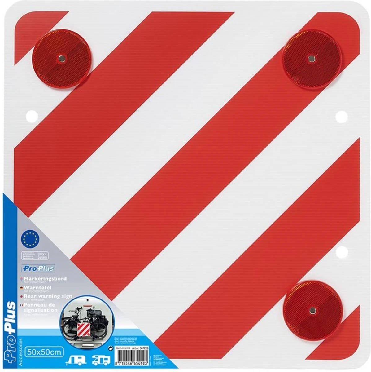 ProPlus Waarschuwingsbord Met Reflectoren 50x50 Cm Kunststof 361228 8 ProPlus Waarschuwingsbord Met Reflectoren 50x50 Cm Kunststof 361228 - Afbeelding 6