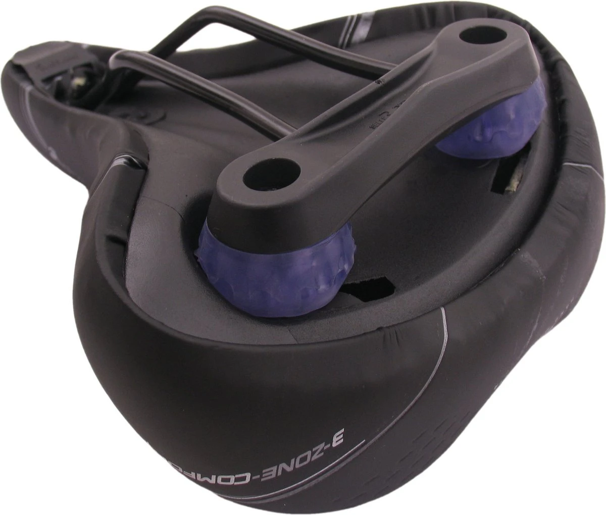 Zadel Selle Bassano Volare BigCity XXL Elastomeer - Zwart 4 Zadel Selle Bassano Volare BigCity XXL Elastomeer - Zwart - Afbeelding 2