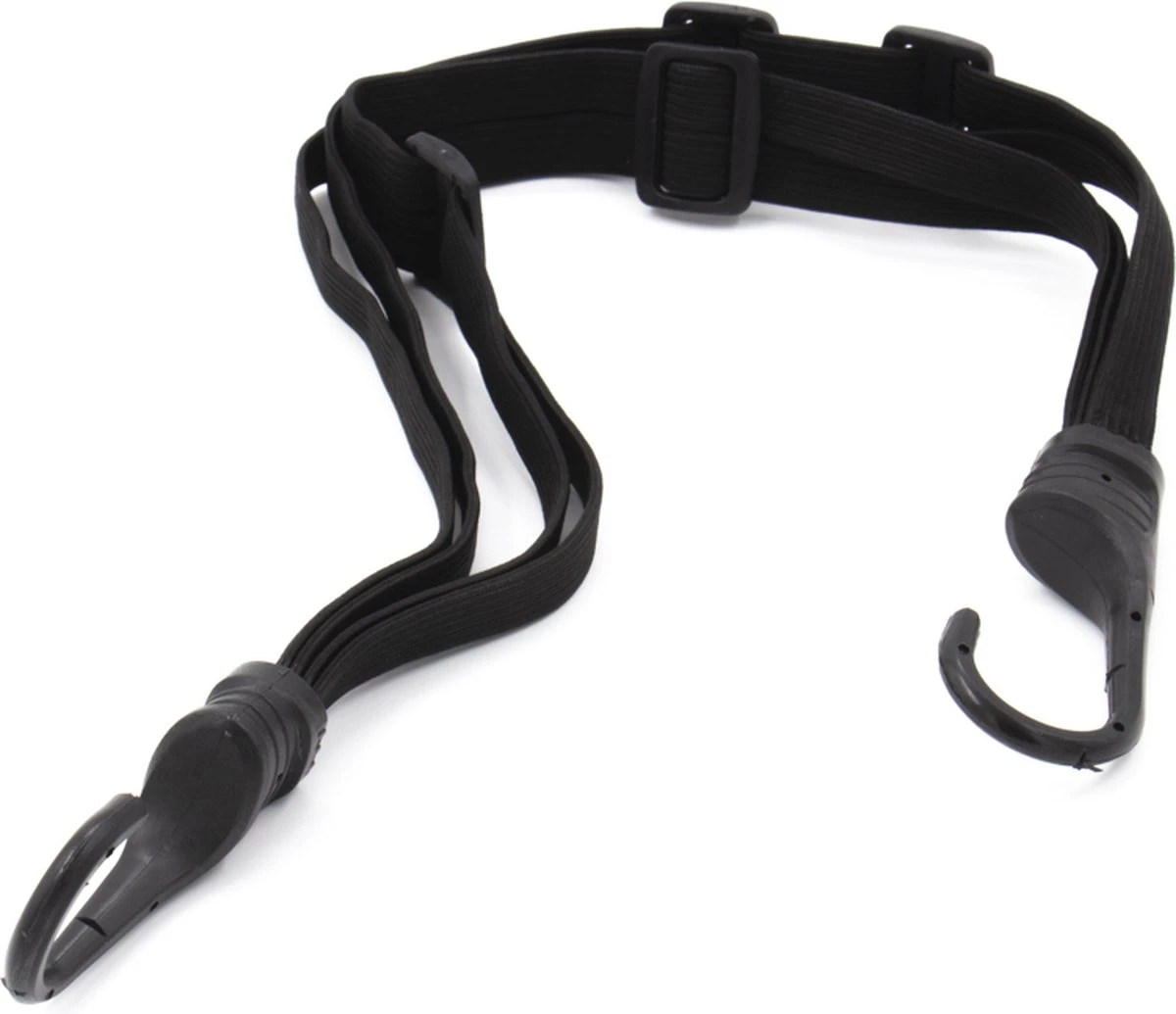 Spinbinder Voor Motor, Fiets & Scooter - Zwart - Verstelbaar Elastiek Voor Helm - Spin - Fietsbinder Met Haken - Snelbinder 60cm 4 Spinbinder Voor Motor, Fiets & Scooter - Zwart - Verstelbaar Elastiek Voor Helm - Spin - Fietsbinder Met Haken - Snelbinder 60cm - Afbeelding 2