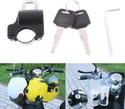 Merkloos Helmslot - Motorhelm Slot - Motorslot - Motor - Slot Voor Je Helm - Anti Diefstal - Universeel -BOl Winkel 1200x1044