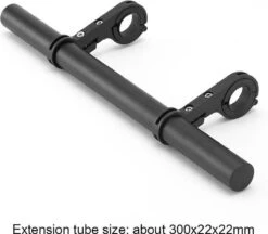 DrPhone EF1 – Verlengstuk Voor Fietsstuur – 20 CM Lang – Uitbreiding Frame – Gemakkelijk Te Installeren - Zwart -BOl Winkel 1200x1048