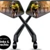 BikePro Verstelbare Fietsspiegel Set Incl. Reflectoren - Links & Rechts - Achteruitkijkspiegel Fiets - Geschikt Voor E Bike, Fiets, Motor, Step -BOl Winkel 1200x1050