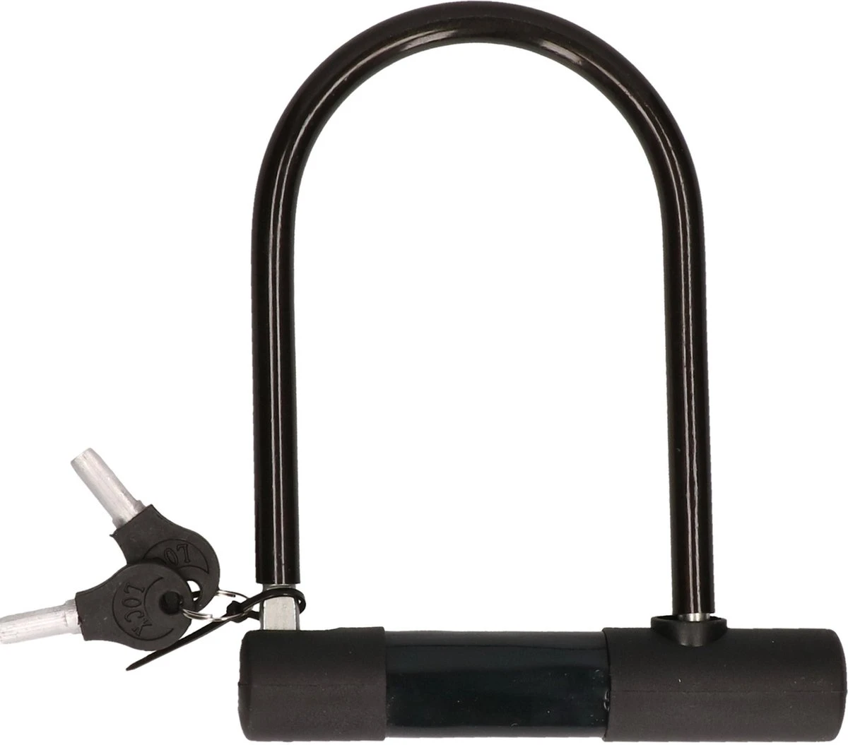 Fiets Beugelslot Zwart Staal - 16 X 20 Cm - Fietsslot/Scooter/Motorslot - Fiets Sloten En Accessoires 4 Fiets Beugelslot Zwart Staal - 16 X 20 Cm - Fietsslot/Scooter/Motorslot - Fiets Sloten En Accessoires - Afbeelding 2