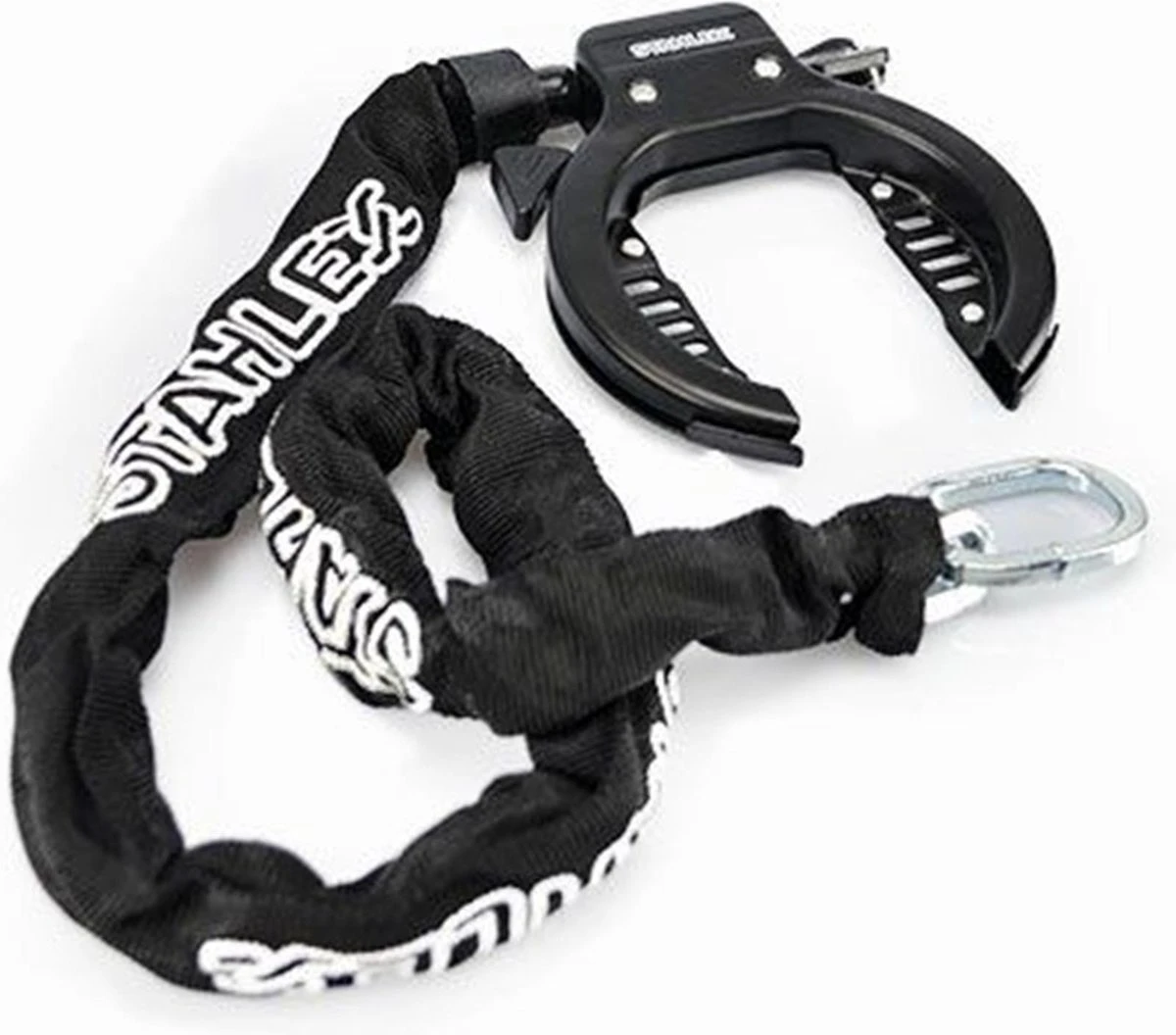 Stahlex Ringslot + Insteekketting 5.5mm X 90cm | Zwart 3 Stahlex Ringslot + Insteekketting 5.5mm X 90cm | Zwart