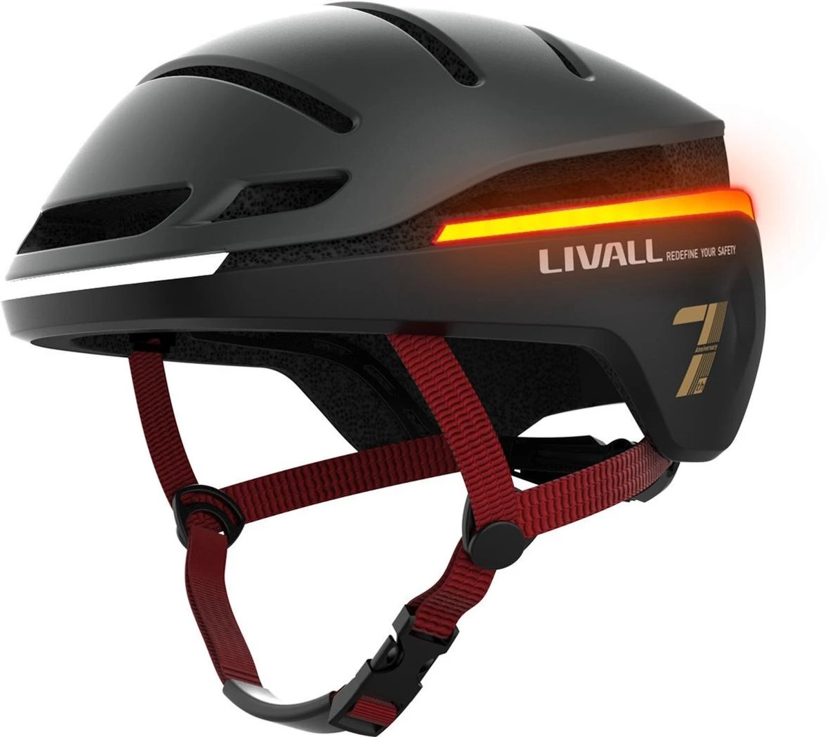 Livall EVO21 Black Medium - (Smart) Fietshelm - SOS Functie - LED Richtingaanwijzers - Smart Verlichting 14 Livall EVO21 Black Medium - (Smart) Fietshelm - SOS Functie - LED Richtingaanwijzers - Smart Verlichting - Afbeelding 12