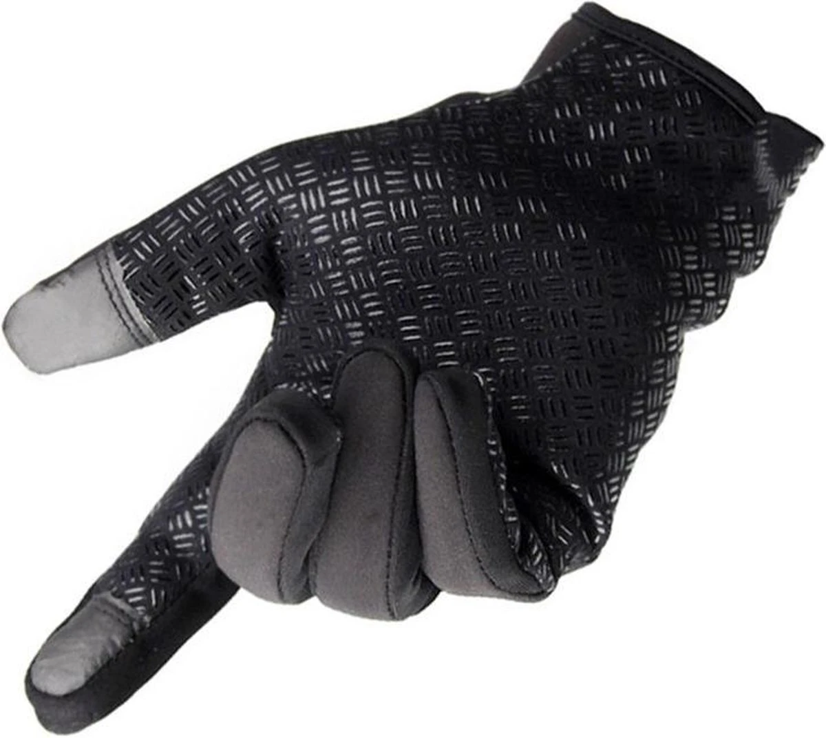 Fietshandschoenen Winter Met Touch Tip Gloves - Anti-Slip - Touchscreen Sport Handschoenen - Dames / Heren - Zwart - Small 6 Fietshandschoenen Winter Met Touch Tip Gloves - Anti-Slip - Touchscreen Sport Handschoenen - Dames / Heren - Zwart - Small - Afbeelding 4