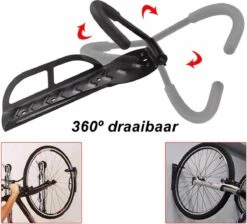 Merkloos Decopatent® PRO Wand Fiets Ophangsysteem - Fiets Ophangbeugel - Fiets Ophangen Aan Muur - Muurbeugel - Muurhouder - Fietsenrek -BOl Winkel 1200x1088