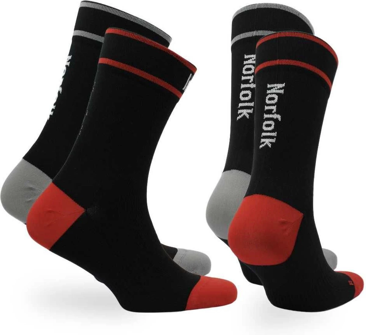 Norfolk - Fietssokken - 2 Paar - Low Friction Wielrensokken Heren - Dames - Nauwsluitend - Naadloze - Antislip - Microvezel Wielersokken - Adam - Zwart - Unisex - 43-46 4 Norfolk - Fietssokken - 2 Paar - Low Friction Wielrensokken Heren - Dames - Nauwsluitend - Naadloze - Antislip - Microvezel Wielersokken - Adam - Zwart - Unisex - 43-46 - Afbeelding 2