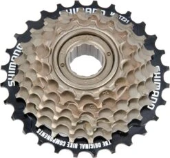 Shimano Cassette Freewheel Mf-tz21 7s 14-28t Staal Zilver