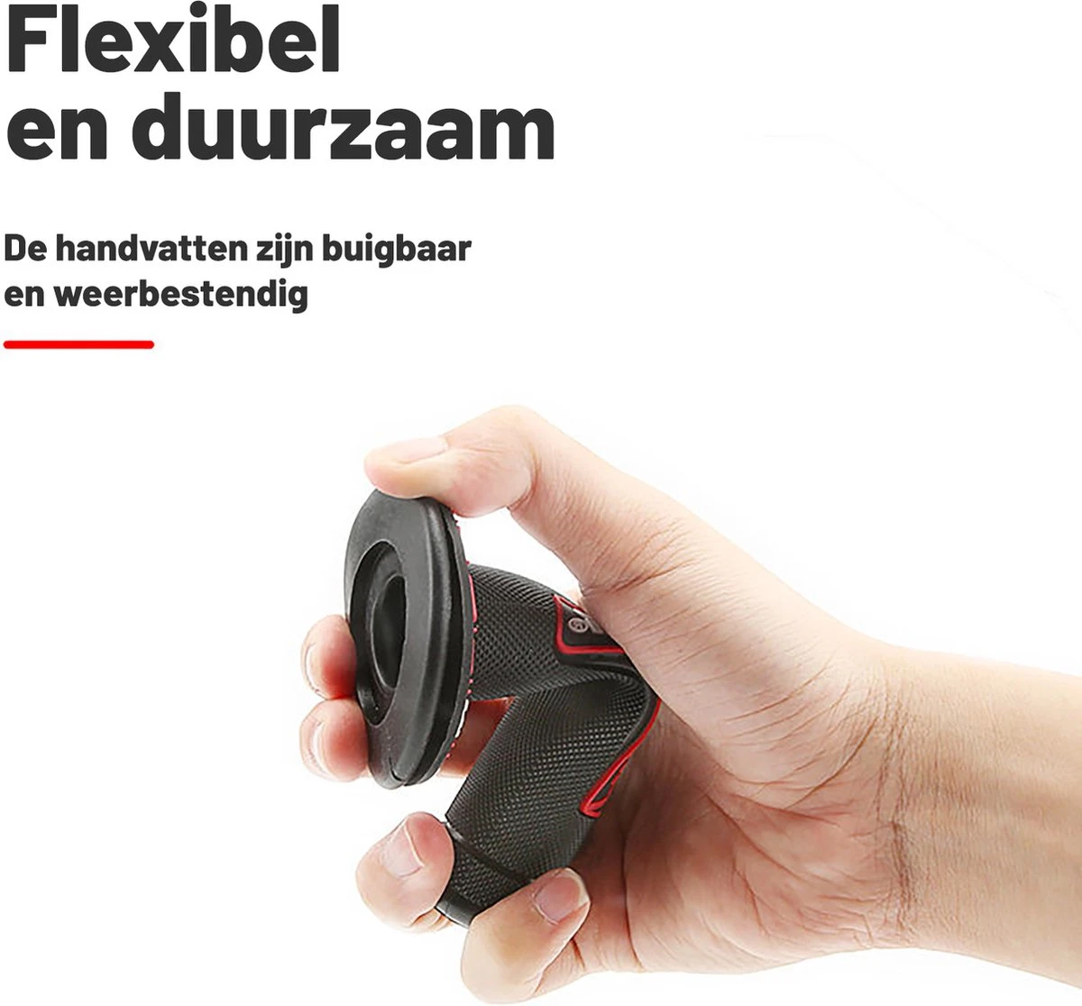 Handvatten ProTaper - Zwart/Rood - Scooter & Motor Accessoires - Universeel - Piaggio & Vespa & Motor Handvaten 6 Handvatten ProTaper - Zwart/Rood - Scooter & Motor Accessoires - Universeel - Piaggio & Vespa & Motor Handvaten - Afbeelding 4