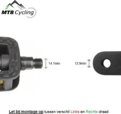 Fiets Pedalen - Anti Slip - Trappers Voor Fiets Met Reflector - 14.2mm Schroefdraad - 9/16 Inch -Zwart 16 Fiets Pedalen - Anti Slip - Trappers Voor Fiets Met Reflector - 14.2mm Schroefdraad - 9/16 Inch -Zwart -BOl Winkel 1200x1130 2