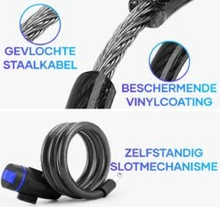 ICruise® - Fietsslot - Kabelslot - Cijferslot - Slot - Voor Fietsen En Elektrische Steps 11 ICruise® - Fietsslot - Kabelslot - Cijferslot - Slot - Voor Fietsen En Elektrische Steps -BOl Winkel 1200x1130 5