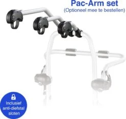 Fietsdrager Pyro, Fietsenrek Achterklep - 3 Fietsen (draagkracht 45kg TUV) - Zonder Trekhaak - Elektrische Fiets -BOl Winkel 1200x1131 10