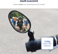 Merkloos Fietsspiegel - Set Van 2 - EBike Fiets Spiegel - Verstelbaar - Achteruitkijkspiegel Fiets - Links En Rechts - Extra Voordelig -BOl Winkel 1200x1131 2