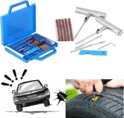 LOUZIR 11-Delige Professionele Banden Reparatie Kit- Autobanden/ Bike Emergency Repair Kit - Met Handige Opbergdoos -BOl Winkel 1200x1135 3