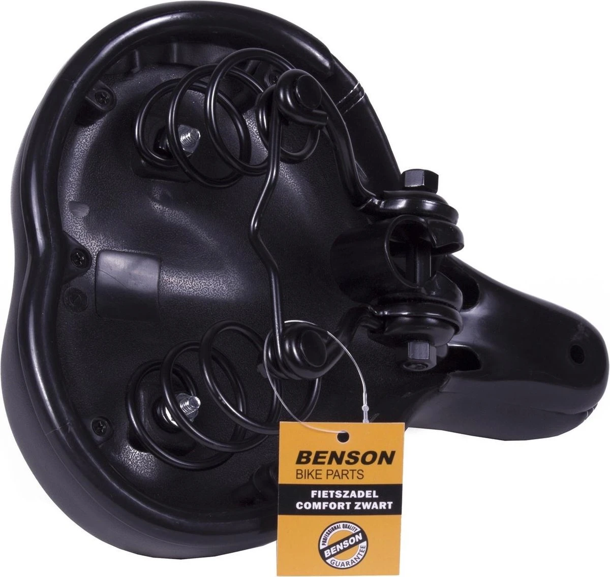 Benson Comfort Fietszadel Zwart 4 Benson Comfort Fietszadel Zwart - Afbeelding 2