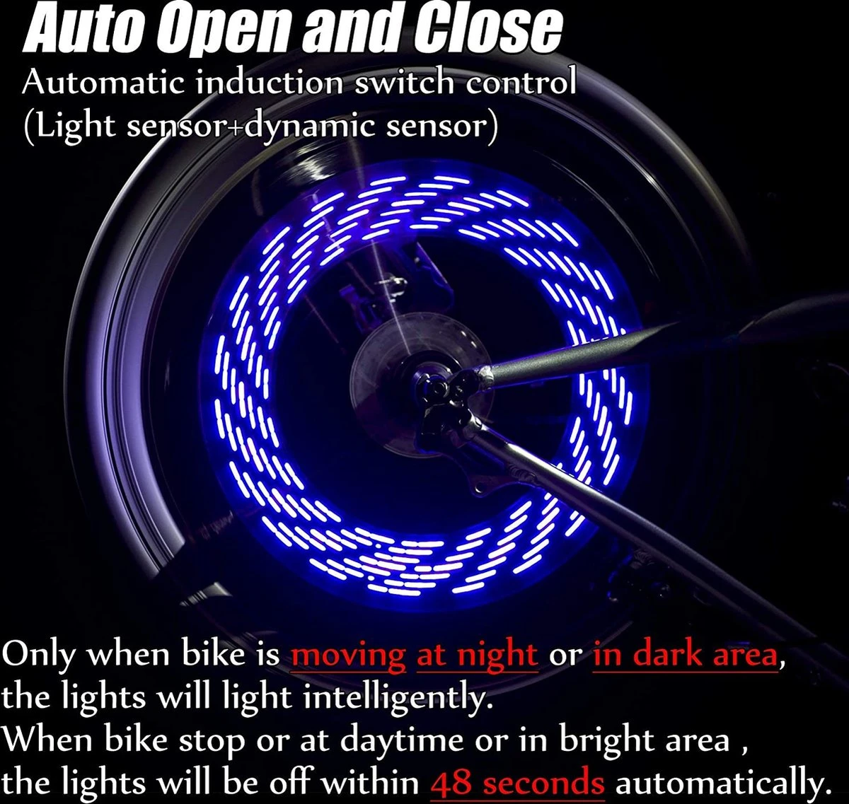 BOTC Fiets Ventiel LED Lampjes - Fietswielverlichting - Ventielbevestiging - Blauw - 1 Stuks - Incl. Batterijen 9 BOTC Fiets Ventiel LED Lampjes - Fietswielverlichting - Ventielbevestiging - Blauw - 1 Stuks - Incl. Batterijen - Afbeelding 7