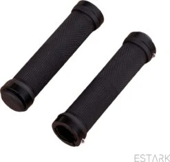 ESTARK® - Fietshandvatten - Lock-On - Handvatten - Universeel - Fiets – Mountainbike – Professioneel - Grips - Extra Grip – Fietshandvaten -Handvaten - Handig Te Monteren - Anti-slip – Fietsen – Stuur – Bikegrips – Lock-on Aanspanbaar - Zwart - LO-zw -BOl Winkel 1200x1141 2