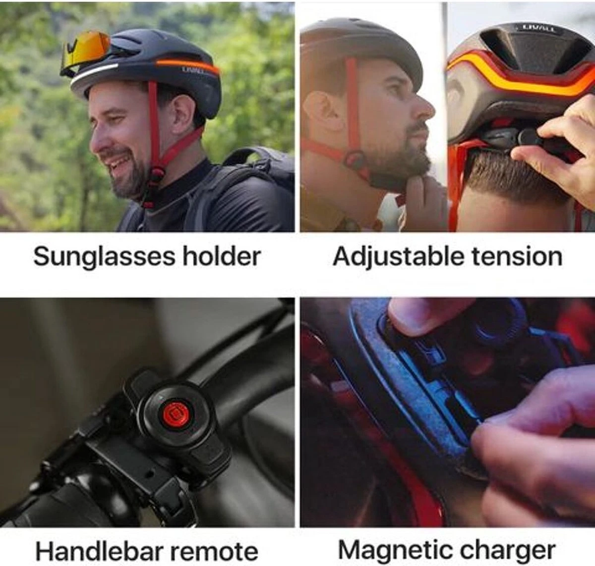 Livall EVO21 Black Medium - (Smart) Fietshelm - SOS Functie - LED Richtingaanwijzers - Smart Verlichting 6 Livall EVO21 Black Medium - (Smart) Fietshelm - SOS Functie - LED Richtingaanwijzers - Smart Verlichting - Afbeelding 4