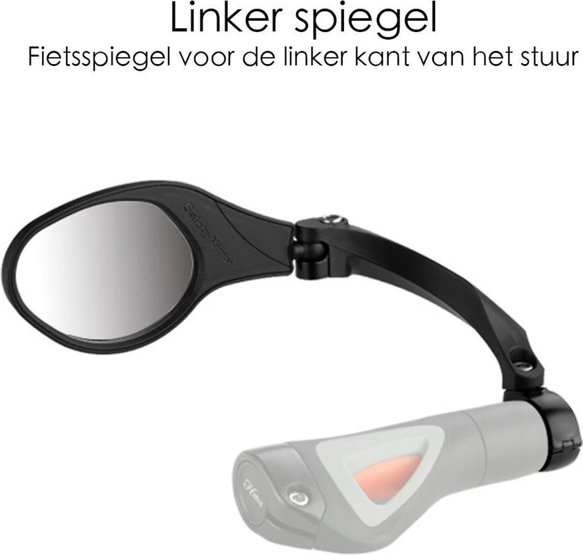 Merkloos Fietsspiegel Ebike Universeel - Zwart - Linker Spiegel - Verstelbaar - Universele Fietsspiegel - Fietsspiegel Op Stuur - Links - Fietsspiegel Achteruitkijk Spiegel - Fietsspiegels Electrische Fiets 9 Merkloos Fietsspiegel Ebike Universeel - Zwart - Linker Spiegel - Verstelbaar - Universele Fietsspiegel - Fietsspiegel Op Stuur - Links - Fietsspiegel Achteruitkijk Spiegel - Fietsspiegels Electrische Fiets - Afbeelding 7