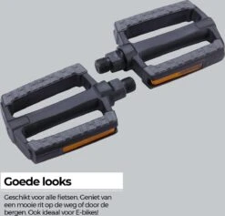 BBB Cycling SteadyRider Fietspedalen - Rubber Antislip - Stadsfiets & E-bike - Met Reflector - Zwart - BPD-44 -BOl Winkel 1200x1152 3
