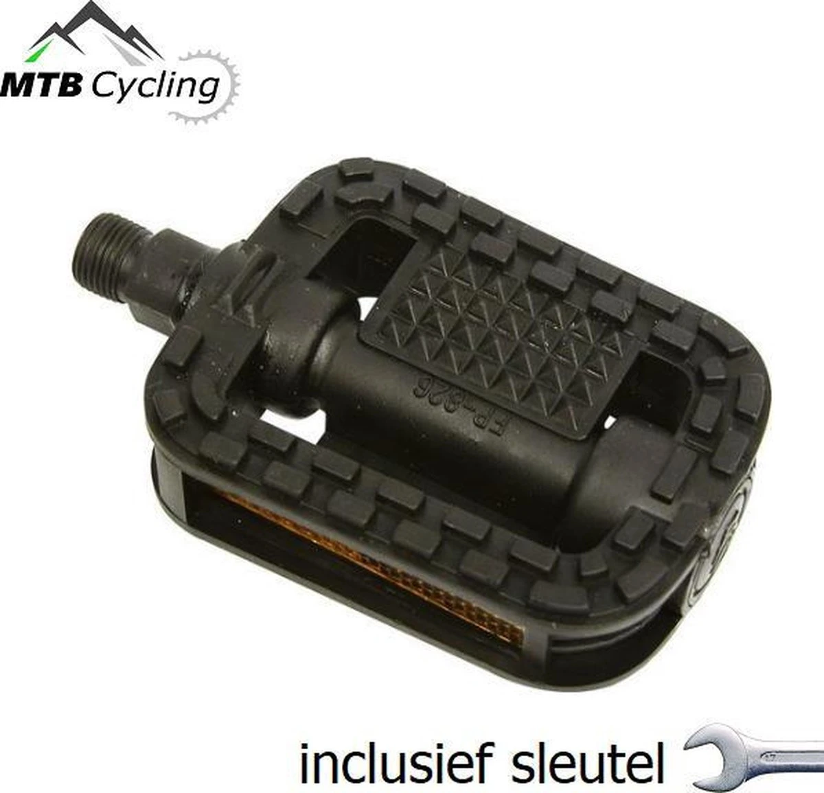 Fiets Pedalen Inclusief Bevestiging Gereedschap - Anti Slip - Trappers Voor Fiets Met Reflector - 14.2mm Schroefdraad - 9/16 Inch -Zwart 9 Fiets Pedalen Inclusief Bevestiging Gereedschap - Anti Slip - Trappers Voor Fiets Met Reflector - 14.2mm Schroefdraad - 9/16 Inch -Zwart - Afbeelding 7