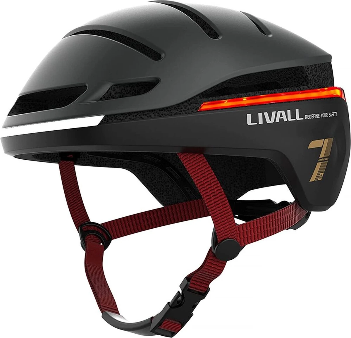 Livall EVO21 Black Medium - (Smart) Fietshelm - SOS Functie - LED Richtingaanwijzers - Smart Verlichting 15 Livall EVO21 Black Medium - (Smart) Fietshelm - SOS Functie - LED Richtingaanwijzers - Smart Verlichting - Afbeelding 13